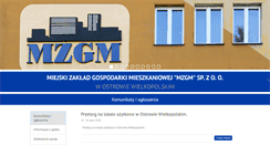 Desktop Screenshot of mzgm.pl