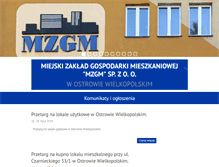 Tablet Screenshot of mzgm.pl